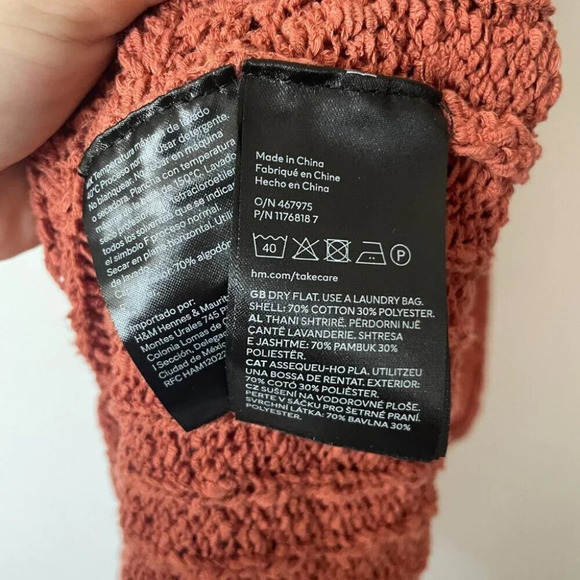 H&M Long Knit Sleeveless Maxi Dress Brick Red Size Medium - Picture 7 of 7